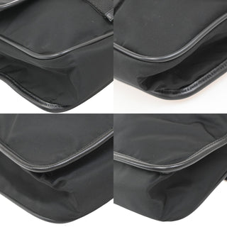 Prada Logo Flap Messenger Tessuto