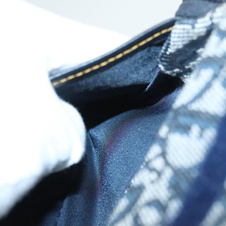 Christian Dior Saddle Zip Pouch Diorissimo Canvas