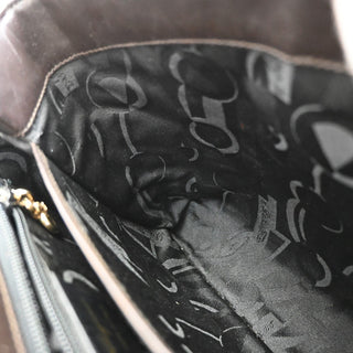 Salvatore Ferragamo Gancini Convertible Top Handle Bag Leather