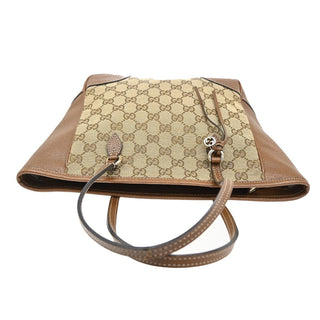 Gucci Bree Tote GG Canvas with Leather