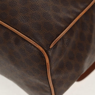 Celine Vintage Drawstring Flap Backpack Macadam Coated Canvas