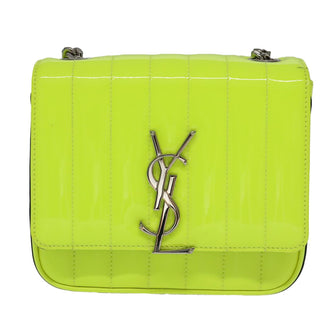 Saint Laurent Vicky Crossbody Bag Vertical Quilted Patent