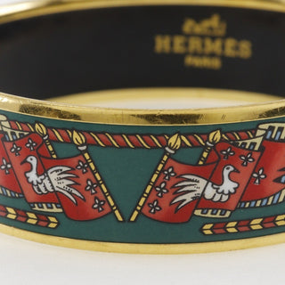 Hermes Enamel Bracelet Metal and enamel