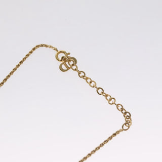 Christian Dior CD Pendant Necklace Metal and Crystals