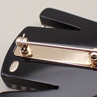 Chanel CC Logo Sweater Clothes Motif Pin Brooch Plastic