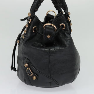 Balenciaga Pom Pon Giant Studs Bag Leather