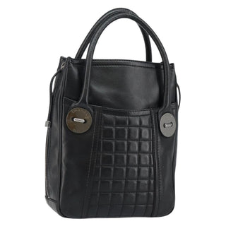 Chanel Vintage Button Tote Quilted Caviar