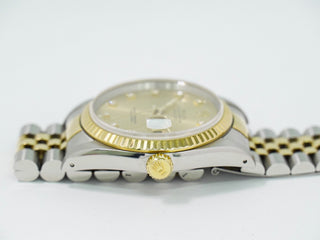 Rolex Datejust Automatic Watch Stainless Steel and Yellow Gold