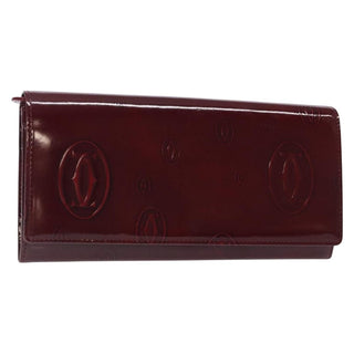 Cartier Happy Birthday Long Wallet Patent leather