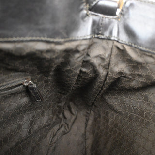 Gucci Sherry bamboo Shoulder Bag Canvas