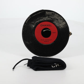 Chanel Record Wristlet Stitched Patent