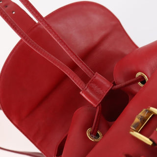 Gucci Vintage Bamboo Backpack Leather