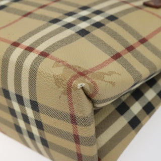 Burberry Top Handle Tote Haymarket Coated Canvas