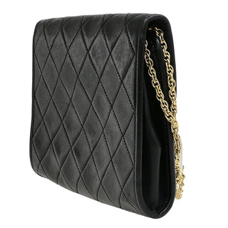 Chanel Vintage Round Flap Bag Quilted Lambskin