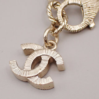 Chanel CC Graduated Long Necklace Metal and Faux Pearls