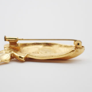 Chanel Beret Hat Brooch Gold Plated