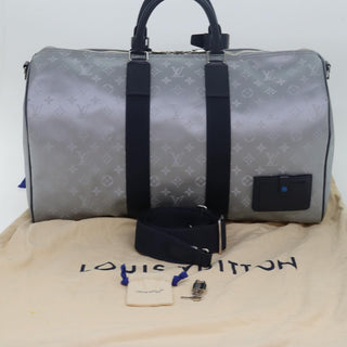 Louis Vuitton Keepall Bandouliere Bag Limited Edition Monogram Satellite Canvas
