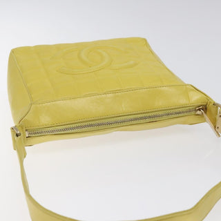 Chanel Chocolate Bar CC Shoulder Bag Quilted Leather