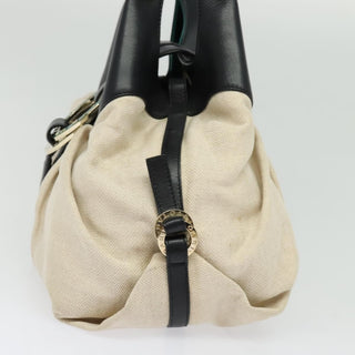 Bvlgari Chandra Hobo Canvas and Leather