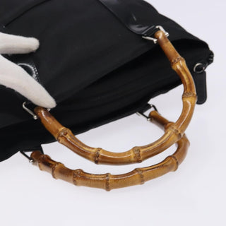 Gucci Vintage Bamboo Handle Tote Nylon