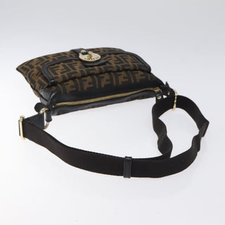 Fendi Chef Zip Crossbody Bag Zucca Canvas