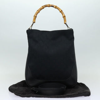 Gucci Vintage Bamboo Handle Tote Canvas