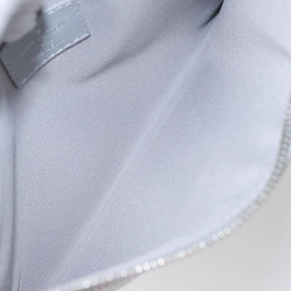 Louis Vuitton Double Flat Messenger Bag Limited Edition Logo Story Monogram Canvas and Denim