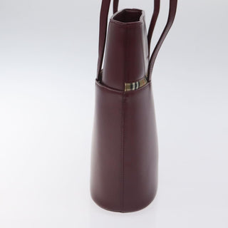 Burberry Nova Check Tote Leather