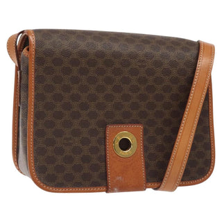 Celine Macadam Shoulder Bag PVC Leather