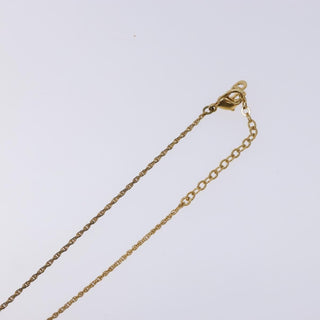 Christian Dior CD Round Pendant Necklace Metal