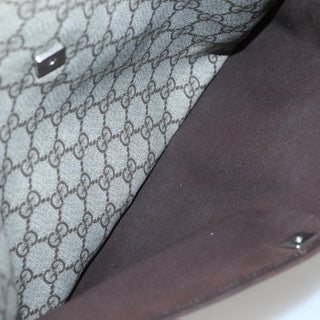 Gucci Zip Top Messenger Bag GG Coated Canvas