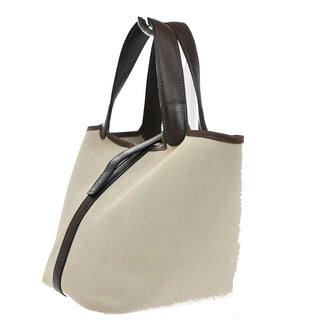 Hermes Picotin Bag Toile and Leather