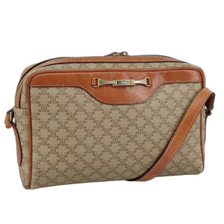 Celine Macadam Shoulder Bag Leather