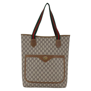 Gucci Vintage Web Strap Tote GG Coated Canvas