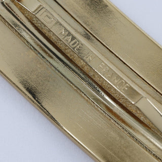 Chanel Barrettes Logo Chanel Plated Gold