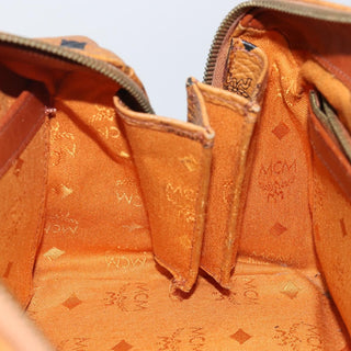 MCM Visetos Handbag Canvas and Leather