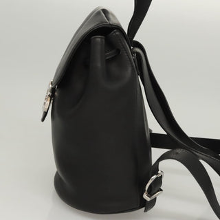 Salvatore Ferragamo Gancini Flap Drawstring Backpack Leather
