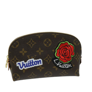 Louis Vuitton Cosmetic Pouch Limited Edition Patches Monogram Canvas