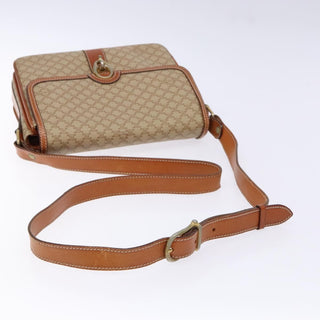 Celine Vintage Macadam Shoulder Bag Canvas and Leather