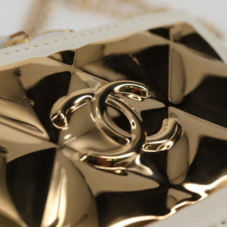 Chanel CC Zip Around Clutch with Chain Quilted Metal and Lambskin