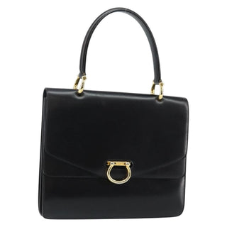 Celine Vintage Top Handle Bag Glazed Leather