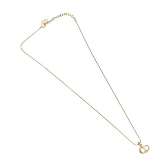 Christian Dior CD Pendant Necklace Gold-plated
