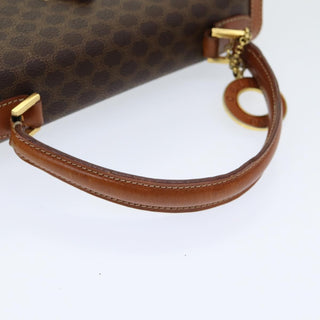 Celine Vintage Convertible Top Handle Bag Macadam Coated Canvas