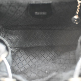 Gucci Vintage Bamboo Backpack Nylon and Patent Leather