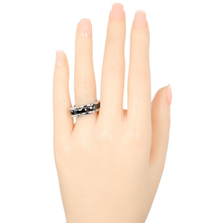 Chanel Ultra Ring 18K White Gold and Ceramic with Diamond