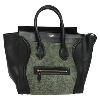 Celine Bicolor Luggage Bag Nubuck