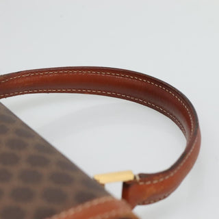 Celine Vintage Convertible Top Handle Bag Macadam Coated Canvas