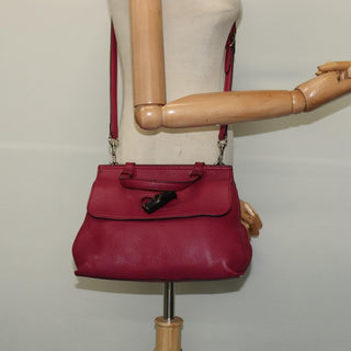 Gucci Bamboo Daily Top Handle Bag Leather