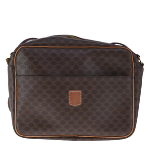 Celine Vintage Macadam Shoulder Bag Leather