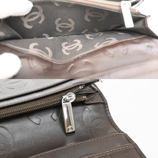 Chanel Cambon Zip Around Wallet Quilted Lambskin